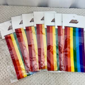 Rainbow Ribbon Satin Sash 4" x 66" 5.5 Ft. New Joann Lot of 7 NIP Gay Pride Flag